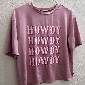 SHEIN Pink Graphic Tee